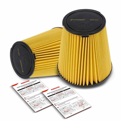 2 Pcs Engine Air Filter