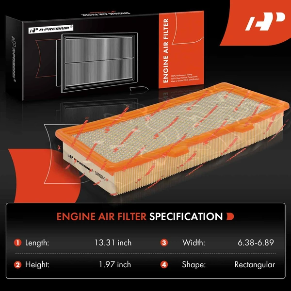 Engine Air Filter for Cadillac CT6 2016-2019 L4 2.0L