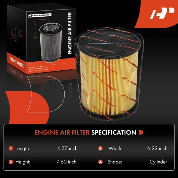 2 Pcs Engine Air Filter for Mercedes-Benz CLA45 AMG 2014-2019 GLA45 AMG L4 2.0L