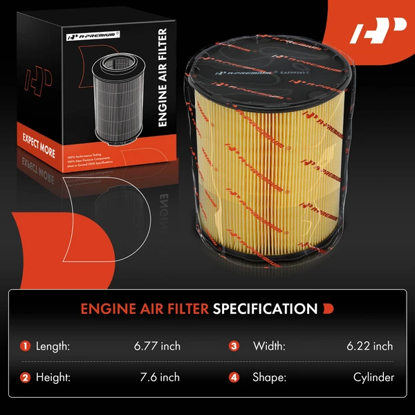 Engine Air Filter for Mercedes-Benz CLA45 AMG 2014-2019 GLA45 AMG 2015-2019 2.0L