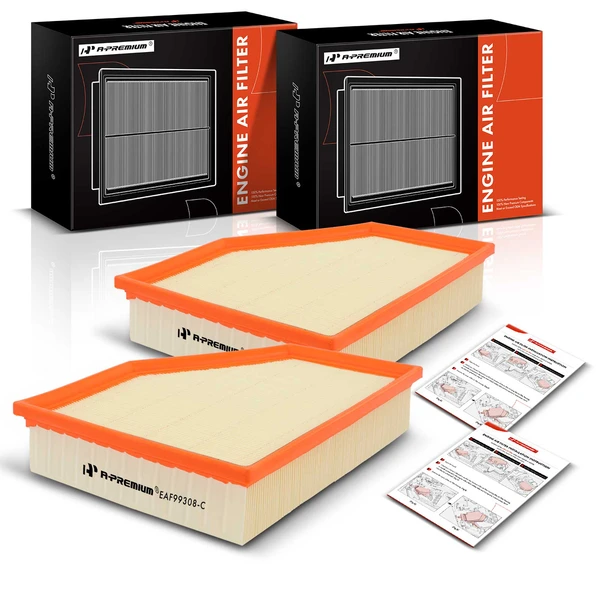 2 Pcs Front Engine Air Filter for 2016-2022 BMW 740i