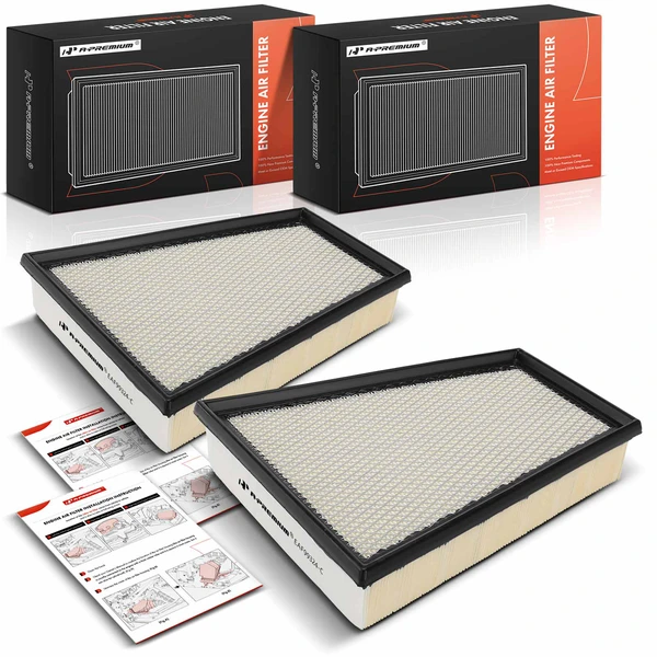 2 Pcs Engine Air Filter for Porsche 718 Boxster 718 Cayman 17-24 718 Spyder 20-22