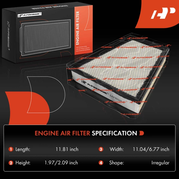 2 Pcs Engine Air Filter for Porsche 718 Boxster 718 Cayman 17-24 718 Spyder 20-22