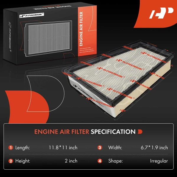 Engine Air Filter for Porsche 718 Boxster 718 Cayman 2017-2024 2.0L 2.5L 4.0L