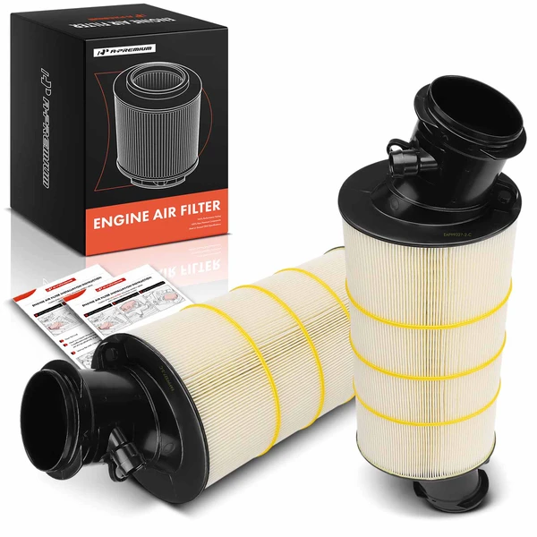 2 Pcs Engine Air Filter for Porsche 911 2017-2019 H6 3.0L GAS DOHC Turbocharged