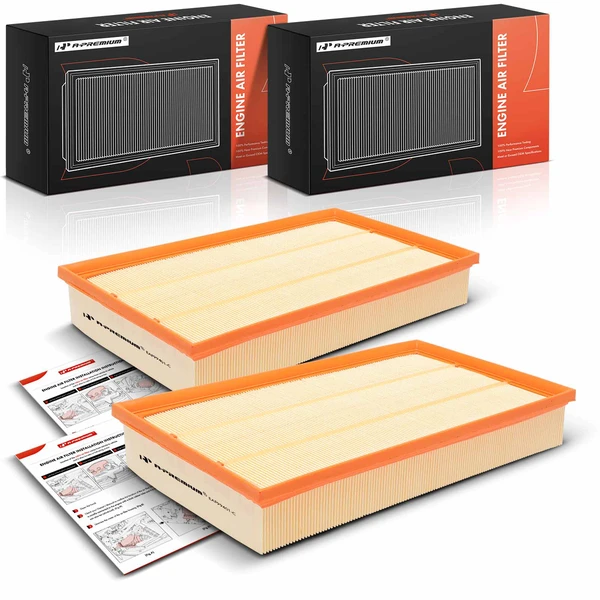 2 Pcs Engine Air Filter for 2017-2020 2022-2024 Audi RS3