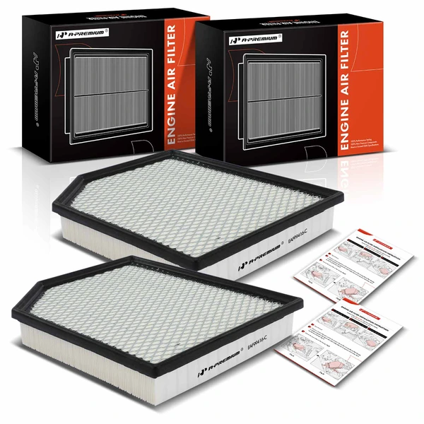 2 Pcs Engine Air Filter for Jeep Grand Cherokee 2018-2021 Dodge Durango 2021 6.2L