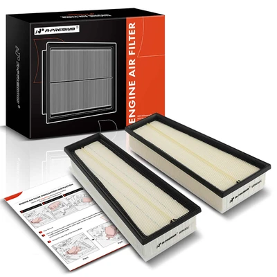 2 Pcs Engine Air Filter