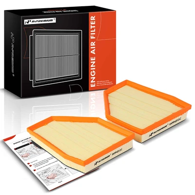 2 Pcs Engine Air Filter