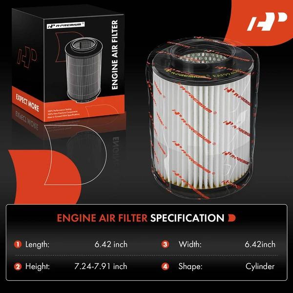 2 Pcs Engine Air Filter for Audi A8 Quattro 2019-2024 S8 V6 3.0L V8 4.0L