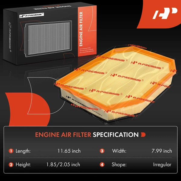 Engine Air Filter for BMW 528i F10 2011 L6 3.0L Naturally Aspirated