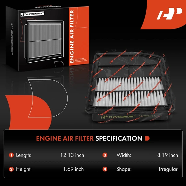 Engine Air Filter for Mitsubishi Outlander PHEV 2018-2022 2.0L 2.4L