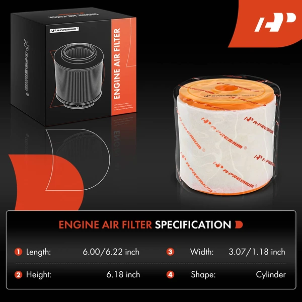 2 Pcs Engine Air Filter for Audi A6 21-23 A6 Quattro 19-24 A7 Sportback 21-24 2.0L