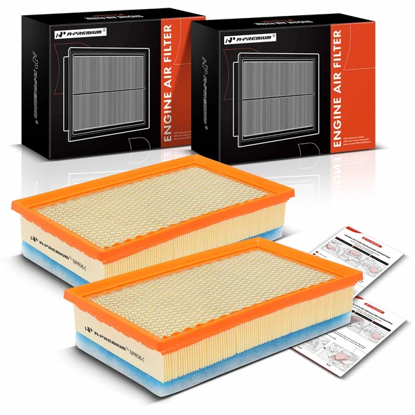 2 Pcs Engine Air Filter for 2020-2023 Jeep Wrangler