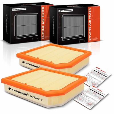 2 Pcs Engine Air Filter