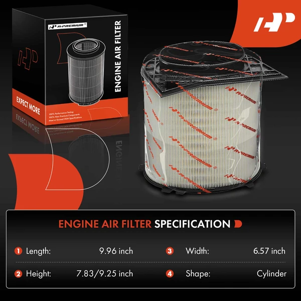 Engine Air Filter for Mercedes-Benz CLA45 AMG 2020-2023 L4 2.0L