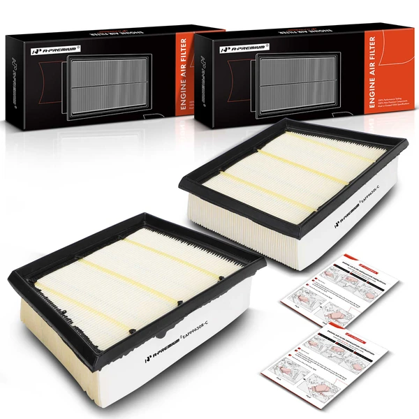 2 Pcs Driver & Passenger Engine Air Filter for 2020-2024 Porsche 911