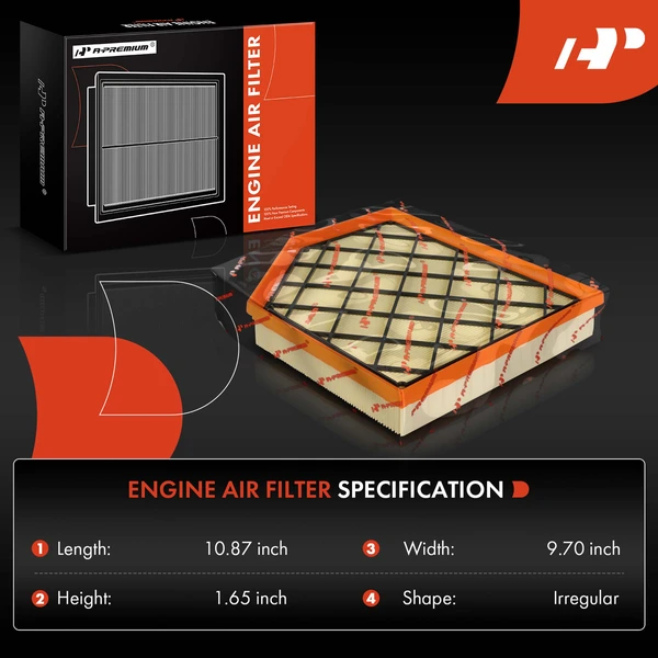 Engine Air Filter for Cadillac CT5 CT4 2020-2023 L4 2.7L L4 2.0L