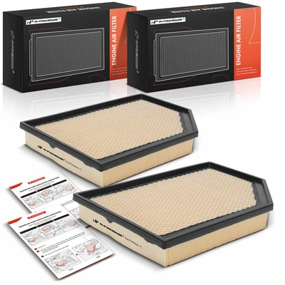 2 Pcs Engine Air Filter