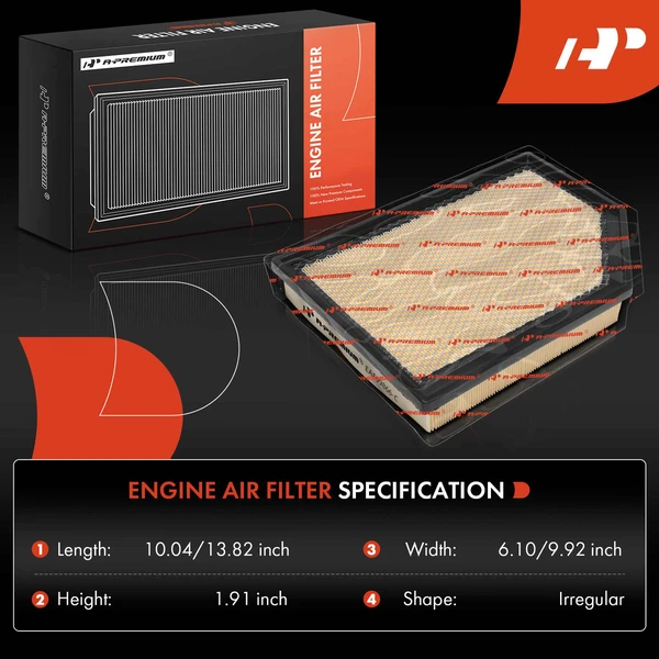 2 Pcs Engine Air Filter for Jeep WS Grand Wagoneer 2022-2023 Wagoneer 2022-2024