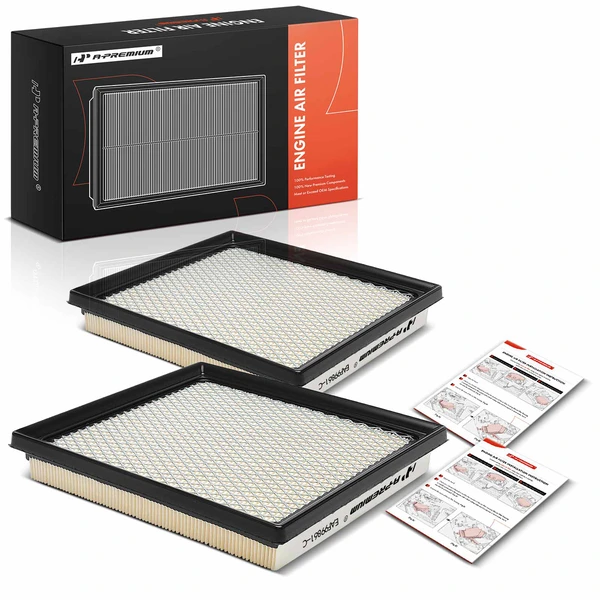 2 Pcs Engine Air Filter for 2019-2021 Subaru WRX STI