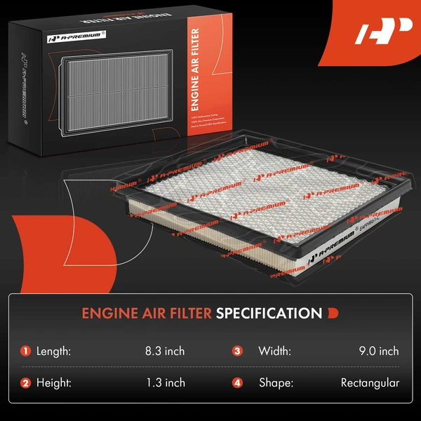 Engine Air Filter for Subaru WRX STI 2019-2021 H4 2.5L Turbocharged Sedan