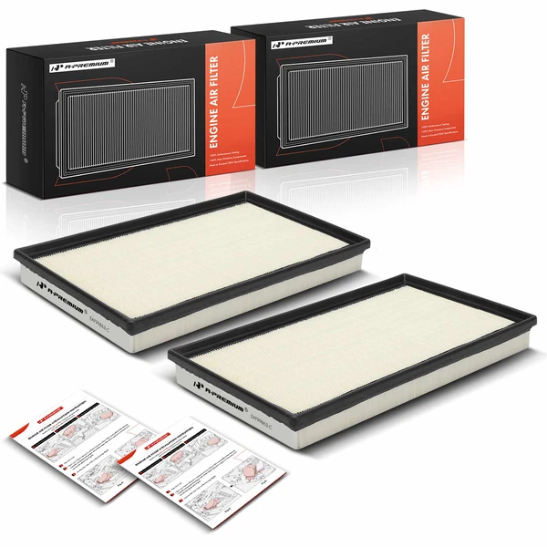 2 Pcs Engine Air Filter for Mercedes-Benz C300 2022-2024 C43 AMG GLC43 AMG L4 2.0L