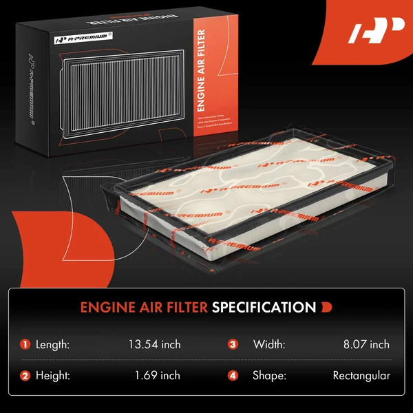 2 Pcs Engine Air Filter for Mercedes-Benz C300 2022-2024 C43 AMG GLC43 AMG L4 2.0L