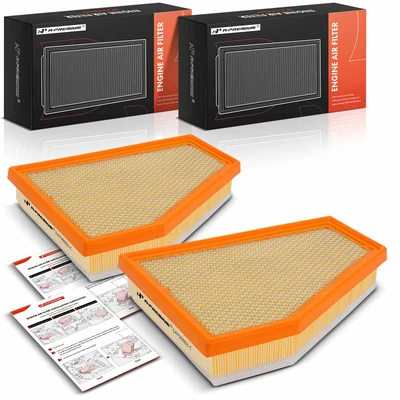 2 Pcs Engine Air Filter