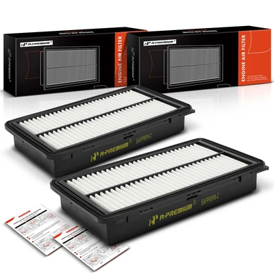 2 Pcs Front Engine Air Filter