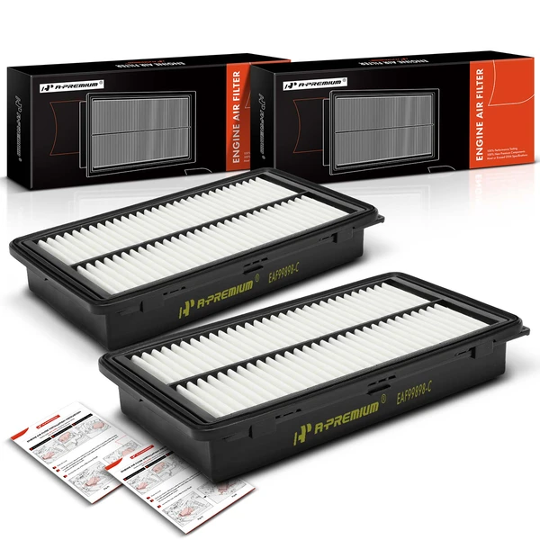 2 Pcs Front Engine Air Filter for Genesis GV80 2021-2023 L4 2.5L