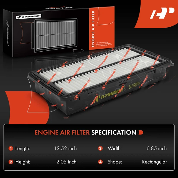 2 Pcs Front Engine Air Filter for Genesis GV80 2021-2023 L4 2.5L