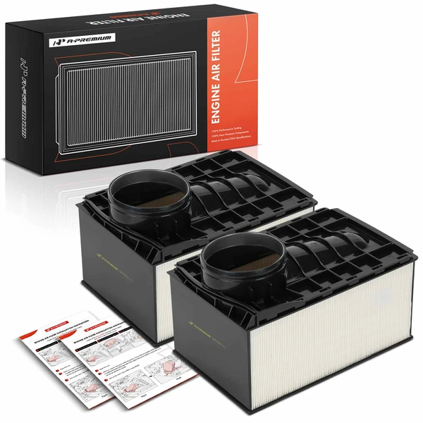 2 Pcs Engine Air Filter for Porsche Macan 2015-2024 V6 2.9L 3.0L GAS Turbocharged