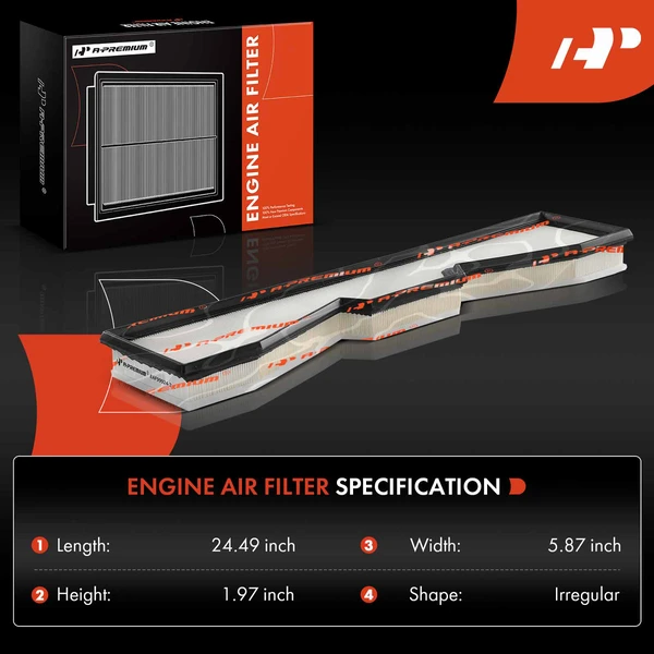 2 Pcs Engine Air Filter for Audi RS6 Avant RS7 Sportback 21-24 Alfa Romeo Tonale