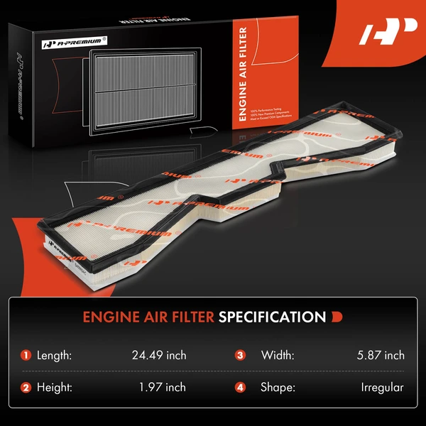 Engine Air Filter for Audi RS6 Avant RS7 Sportback 2021-2024 Alfa Romeo Tonale 2024