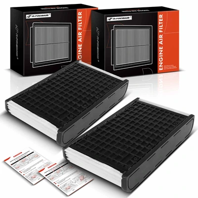 2 Pcs Front Engine Air Filter