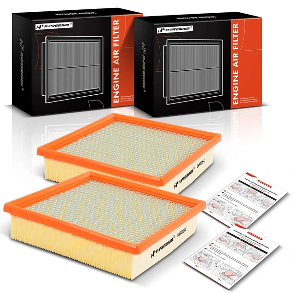 2 Pcs Engine Air Filter for 2014-2019 Jeep Grand Cherokee