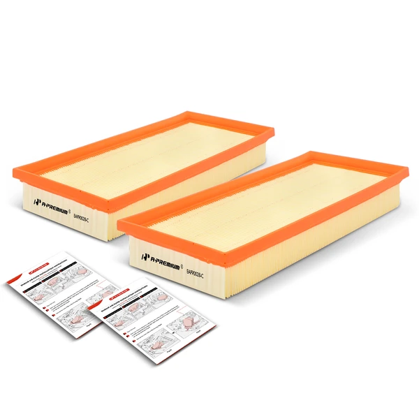 2 Pcs Engine Air Filter for Mercedes-Benz CL550 CL63 AMG E550 E63 AMG GL450