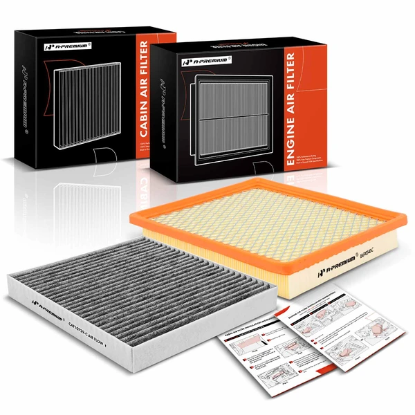 Engine & Activated Carbon Cabin Air Filter for 2011-2014 Chrysler 200