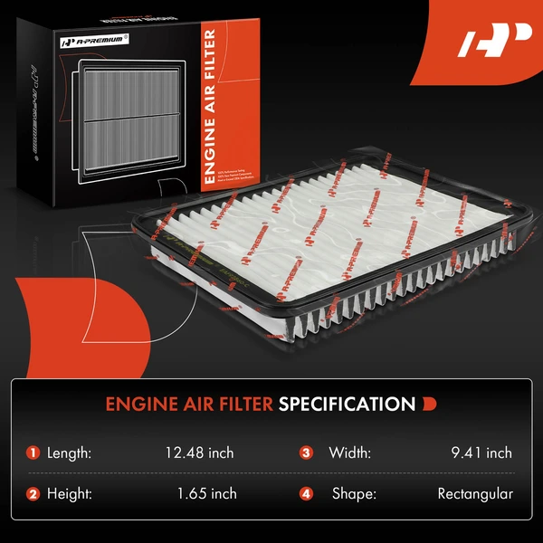 2 Pcs Engine Air Filter for Saturn L100 L200 L300 LS LS1 LS2 LW200 LW300 2.2L