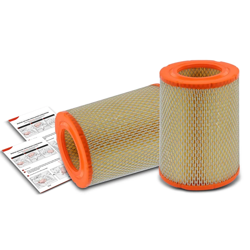 2 Pcs Engine Air Filter for Chevrolet Trailblazer 2002-2009 GMC Envoy Saab Buick