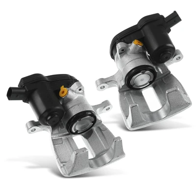 2 Pcs Rear Brake Caliper with Electric Parking Actuator