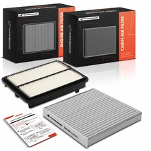 Rigid Panel Engine & Active Carbon Cabin Air Filter for 2019-2025 Acura RDX