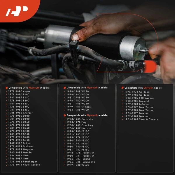 Fuel Filter for Chrysler New Yorker Town & Country Dodge Charger Plymouth 4BBL