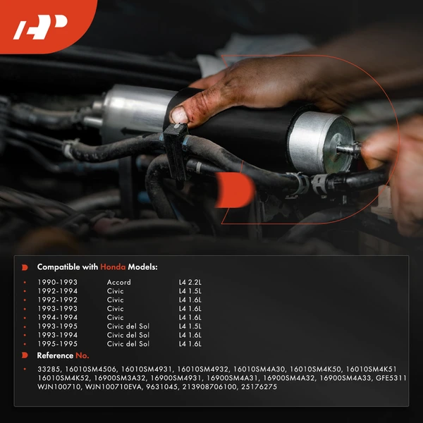 Fuel Filter for Honda Accord 1990-1993 Civic 1992-1994 Civic del Sol 1993-1995