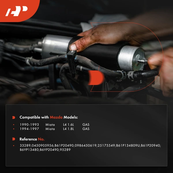 Fuel Filter for Mazda Miata 1990-1997 L4 1.8L L4 1.6L GAS DOHC