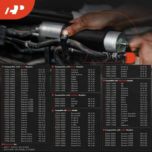 Fuel Filter for Chevrolet Camaro GMC Savana Buick Regal Cadillac Olds Pontiac