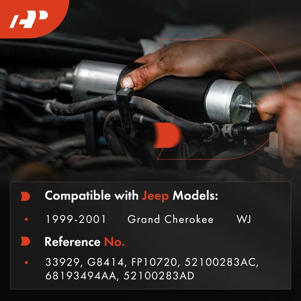 Fuel Filter for Jeep WJ Grand Cherokee 1999-2001 4.0L 4.7L GAS