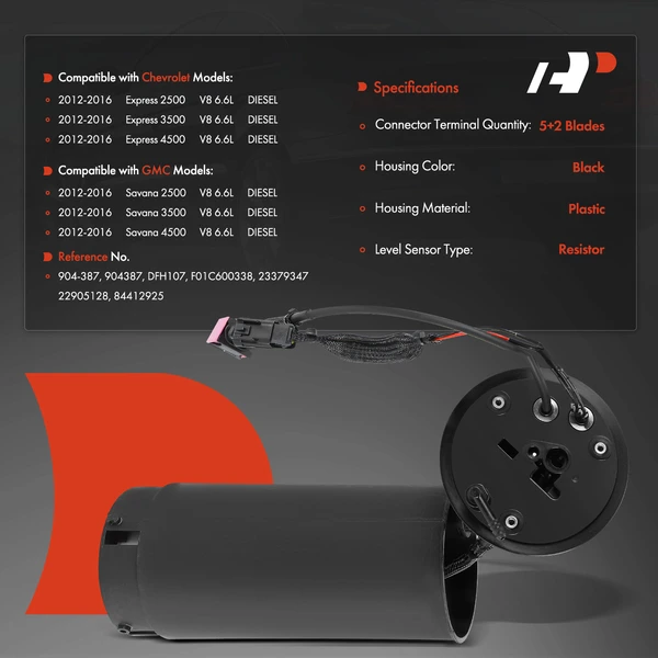 A-Premium APEFH015 Diesel Exhaust Fluid (DEF) Heater