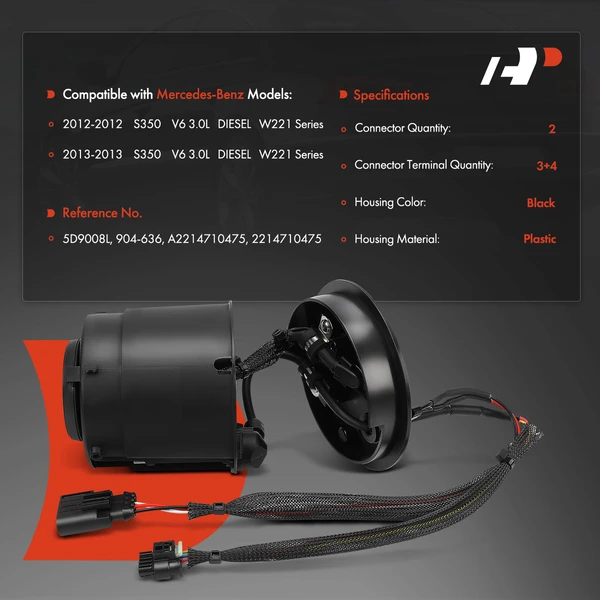 Diesel Exhaust Fluid (DEF) Heater for Mercedes-Benz S350 2012-2013 V6 3.0L